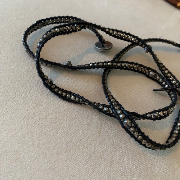 Chan Luu wrap around leather and metal bracelet - Picture 3 of 6